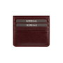 Argenta Cartera Hombre Piel Auténtica Rojo Clarete 10.5x8x2 cm Zoozie Bags